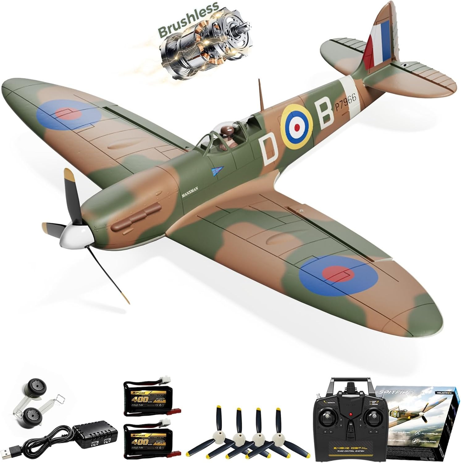 Rc Planes Horizon Hobby - Fırçasız Motorlu RC Uçak VOLANTEXR Spitfire