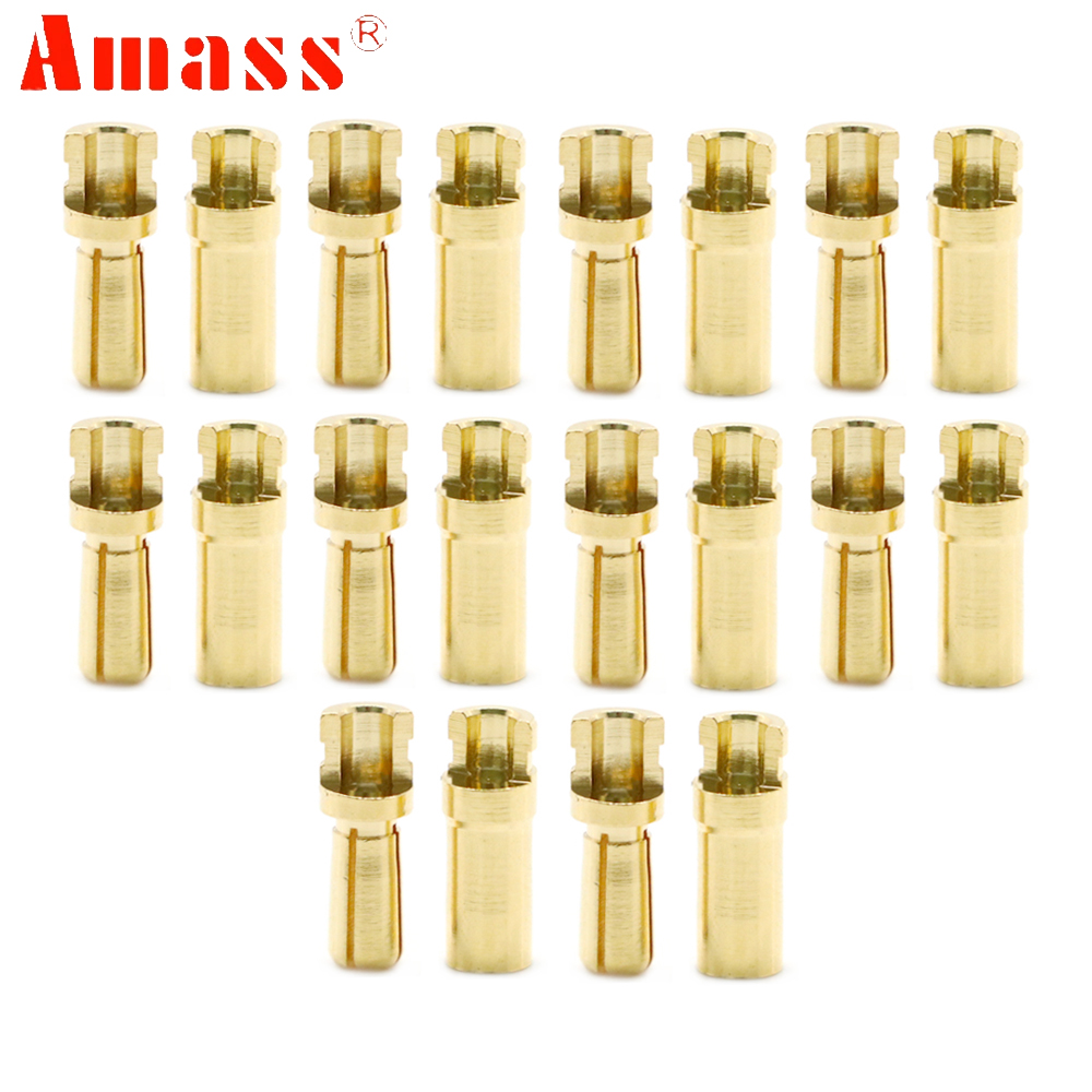 Rc Hobbyking - 5 çift/grup Amass 3.5mm 4mm Altın