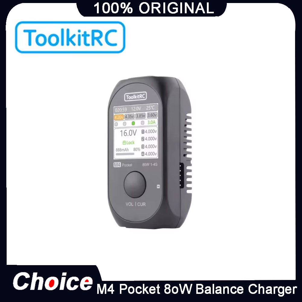 Top Rc Hobby Mini Xcub - ToolkitRC M4 Pocket 80W Mini Şarj