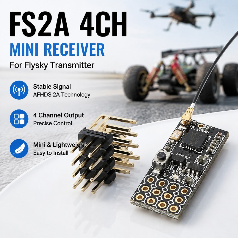 Rc Hobby Rc - FS FS2A-4CH 4 Kanal PWM Alıcı