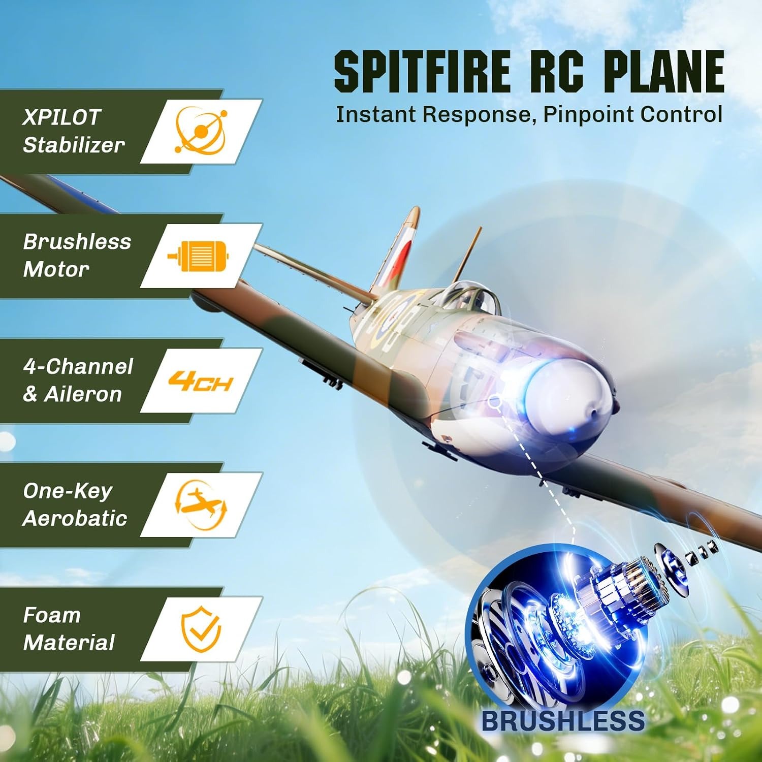 Fırçasız Motorlu RC Uçak VOLAN - Rc Planes Horizon Hobby incelemesi ve fiyatı