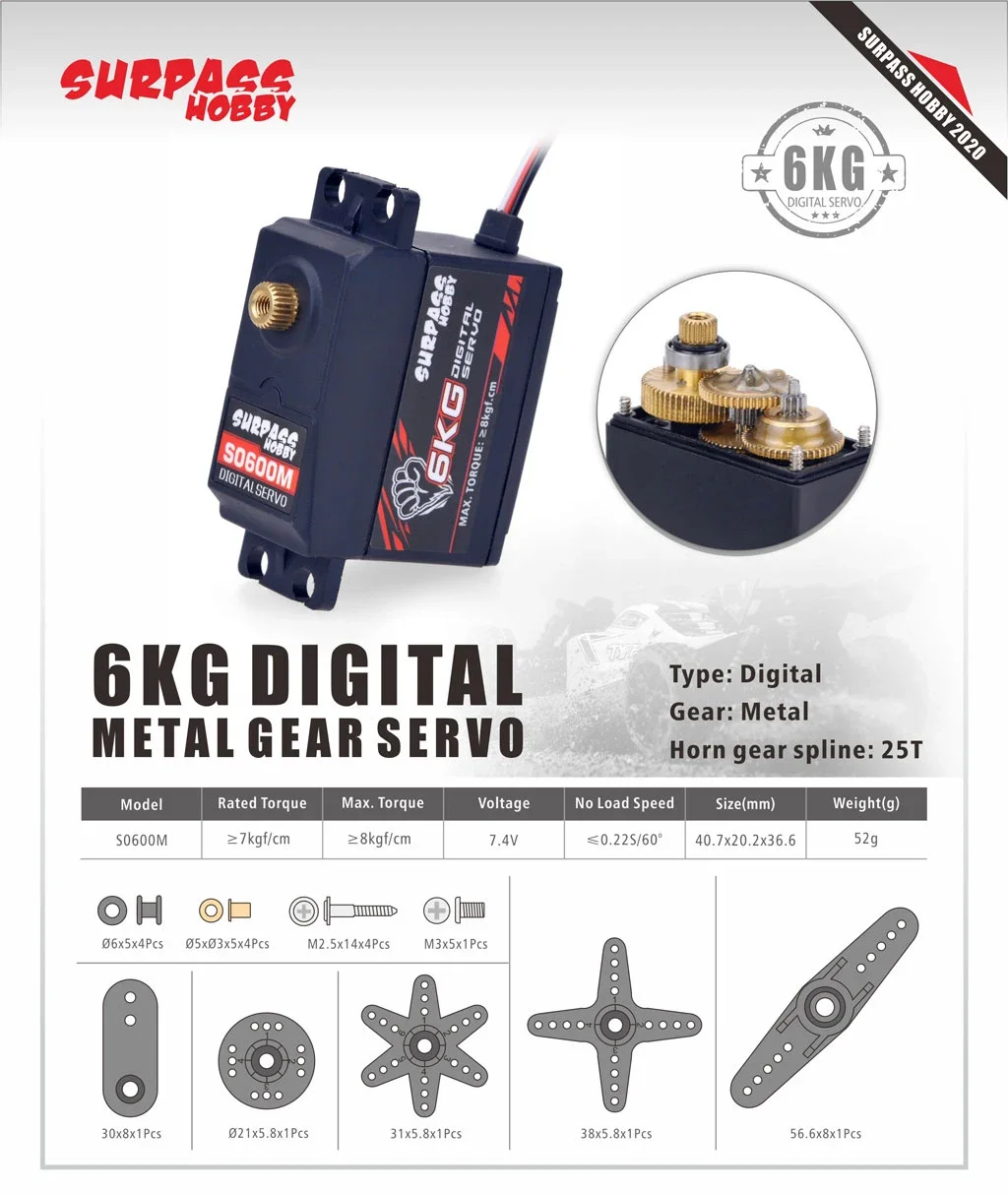 Surpass Hobby 6KG Su Geçirmez  - Rc Hobbyking incelemesi ve fiyatı