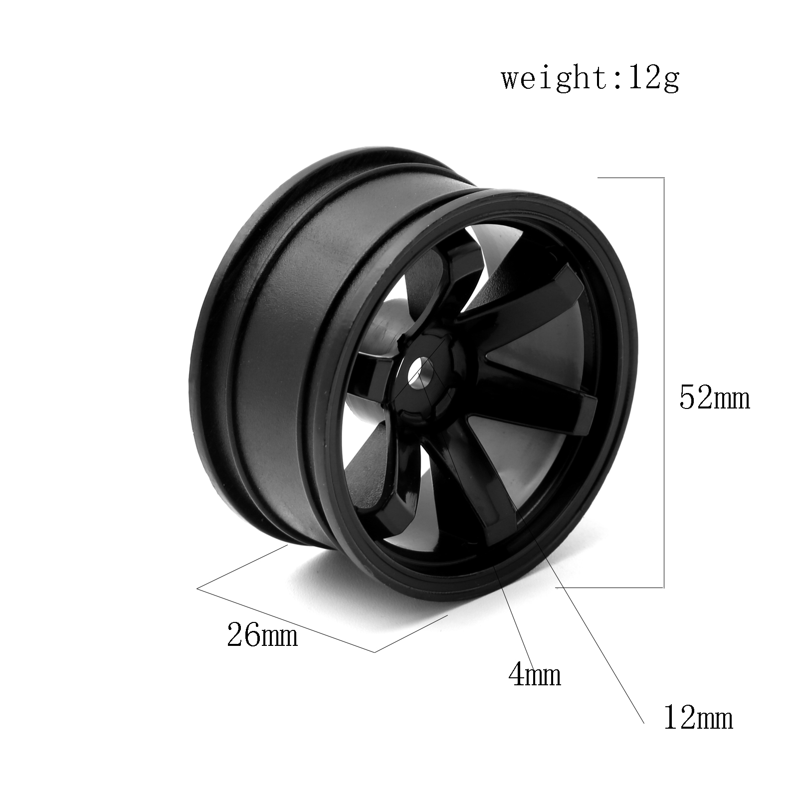4 adet plastik tekerlek Hub RC - Rc Hobby Car incelemesi ve fiyatı